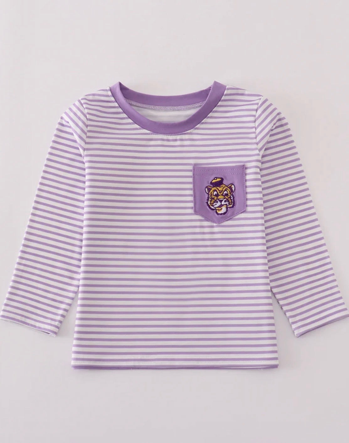 Stripe Tiger Pocket Tee