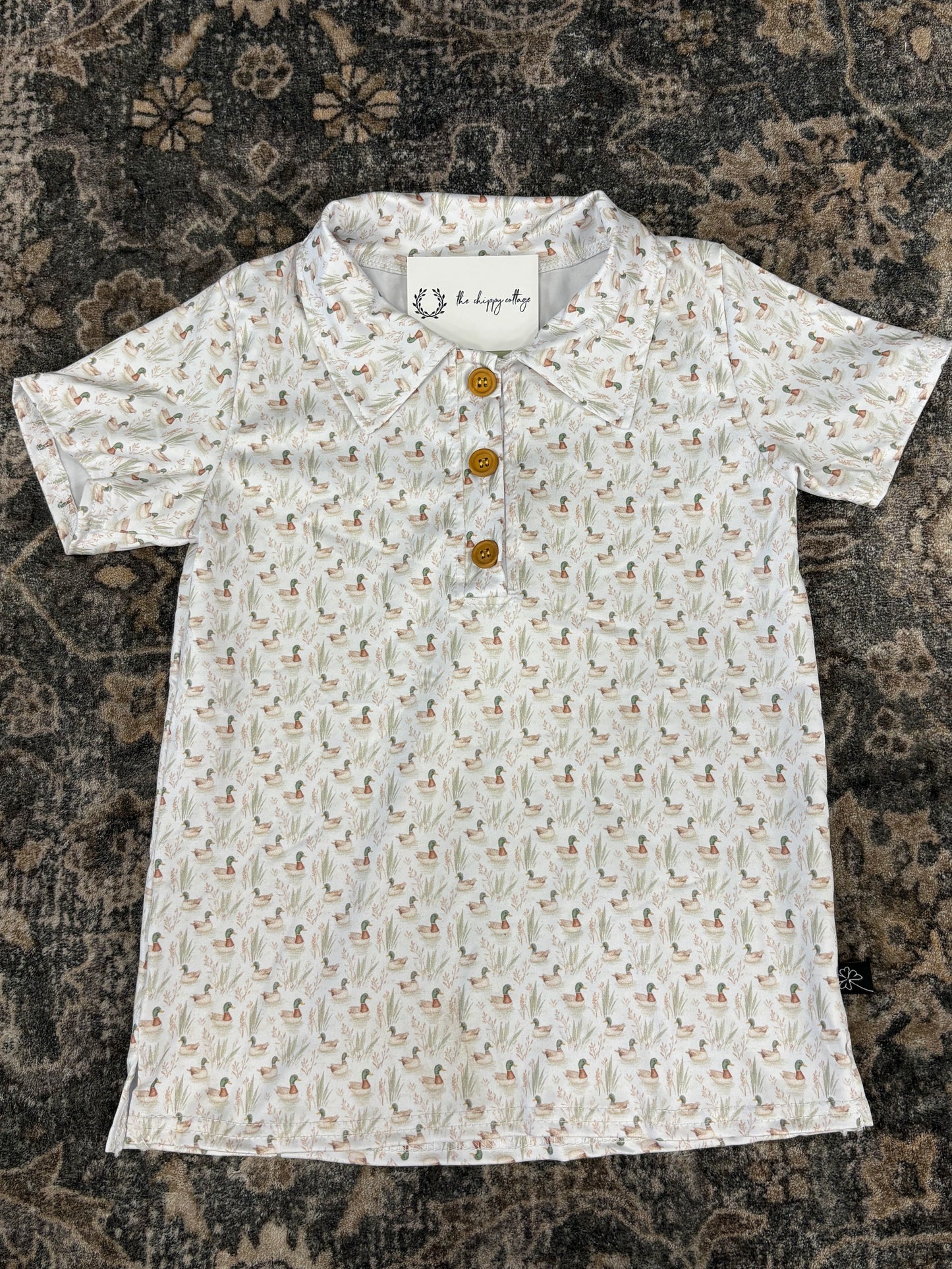 Mallard Pond Boy Collar Shirt