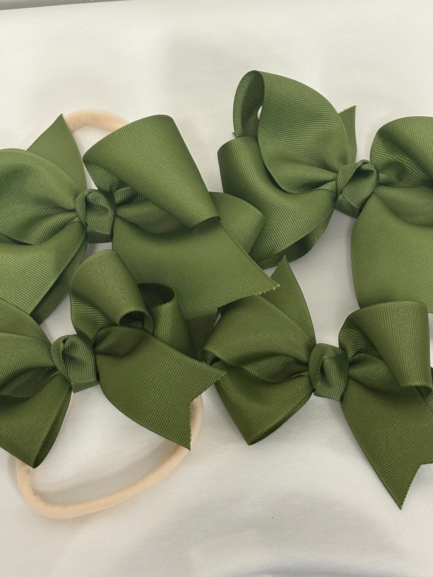 Moss Green Bow