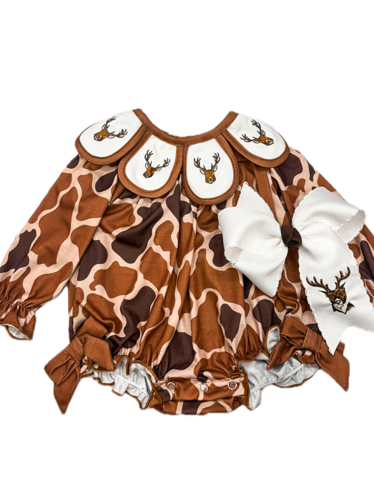 Scallop Deer Smock Bubble