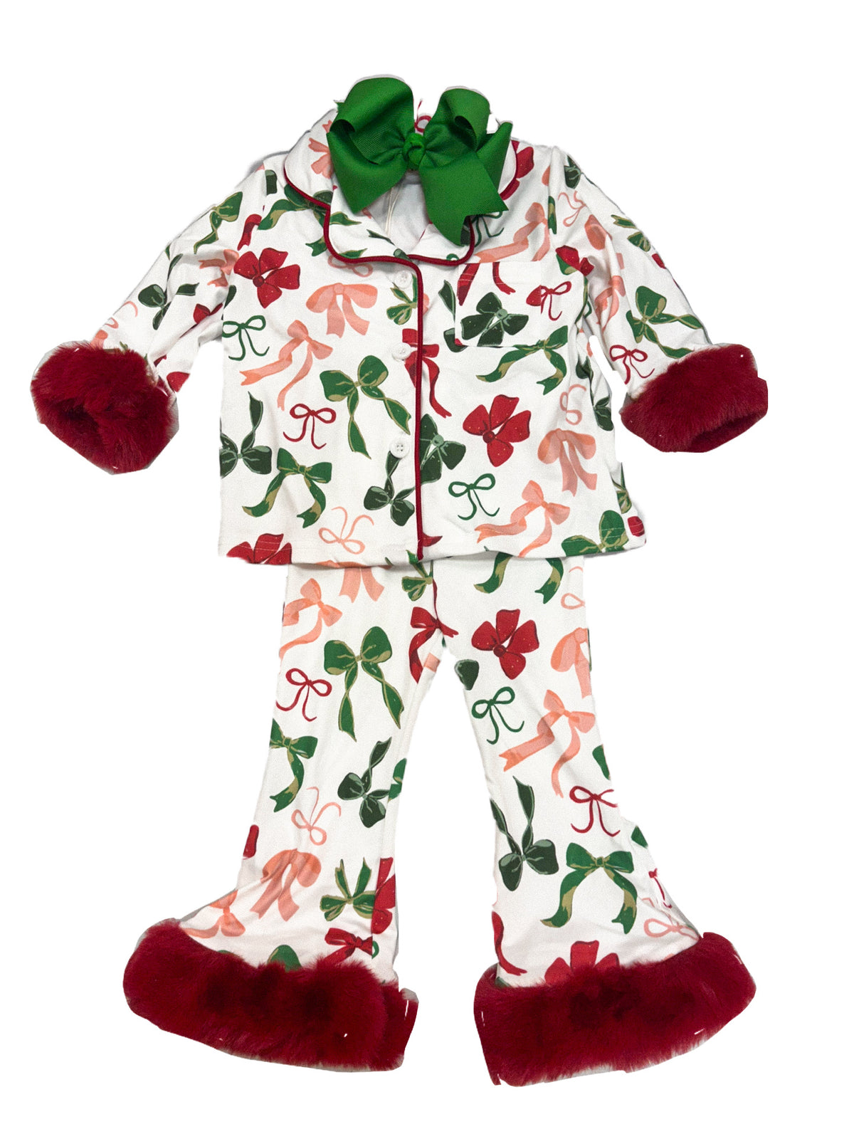 Merry Bows Fur Lounge Set
