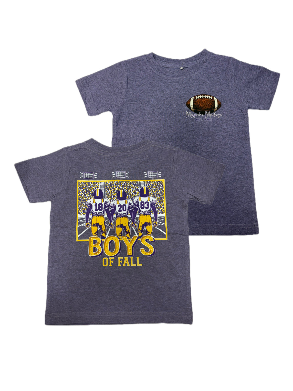 Purple Boys Of Fall Gameday Tee