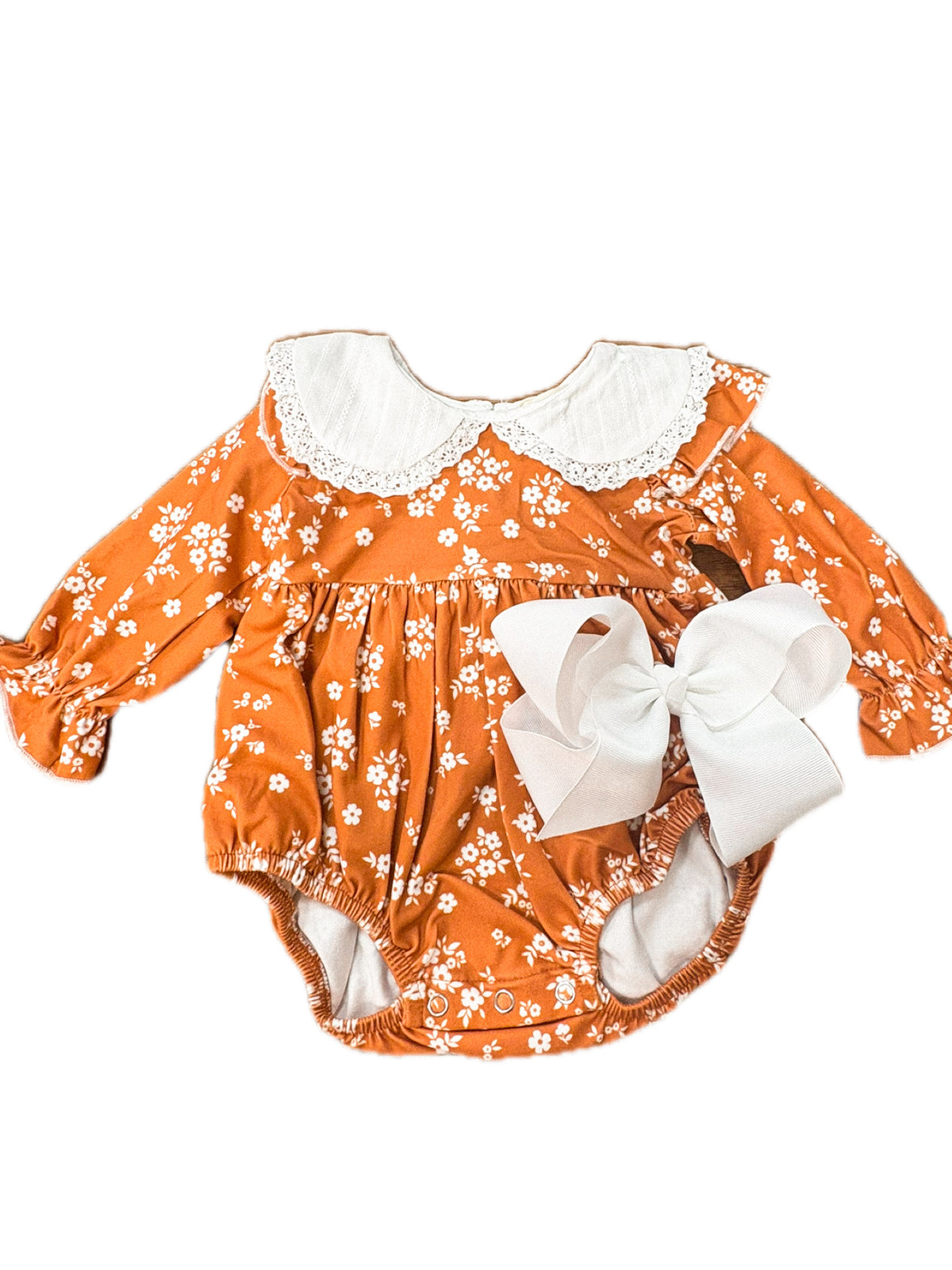 Rustic Floral Lace Collar Bubble