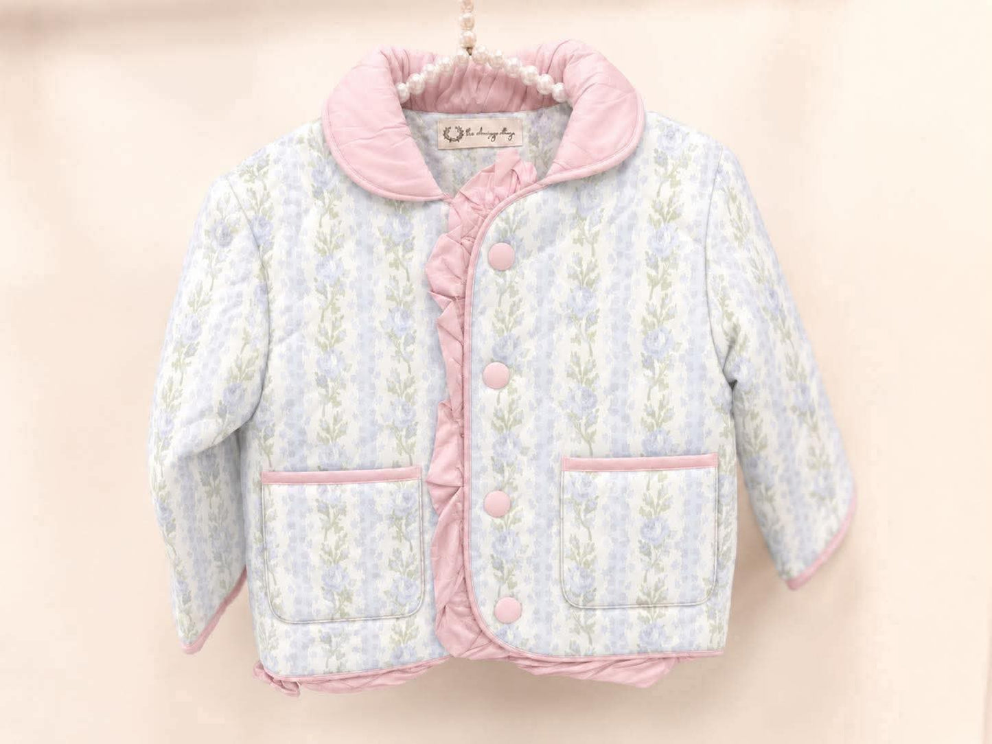 Blue Blooms Quilted Jacket PRE•ORDER