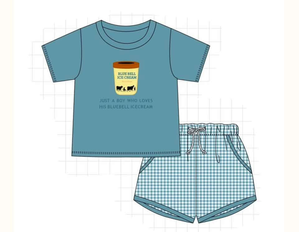 Blue Bell Embroidered Short Set PRE•ORDER
