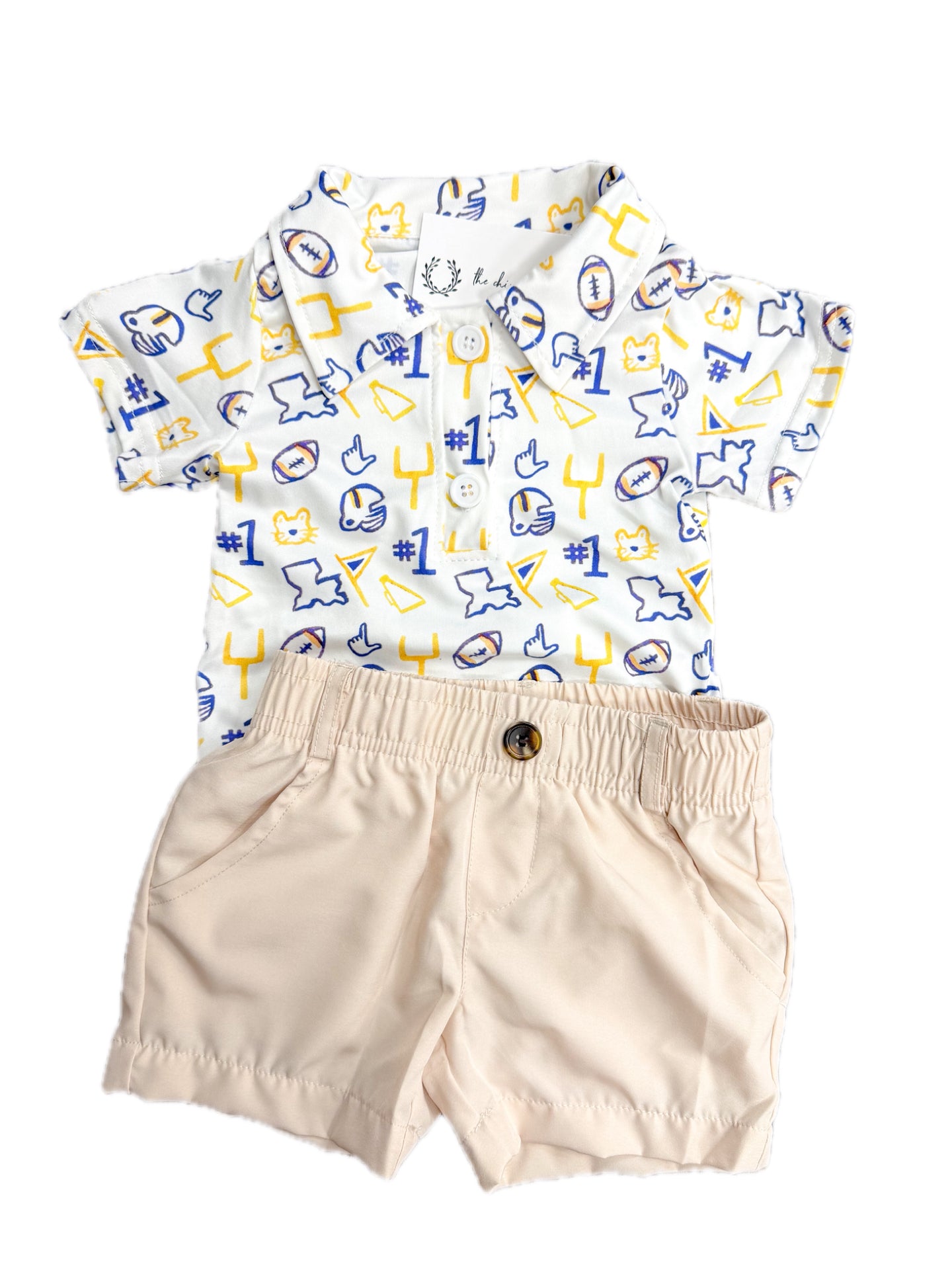 Purple & Gold Game Day Polo