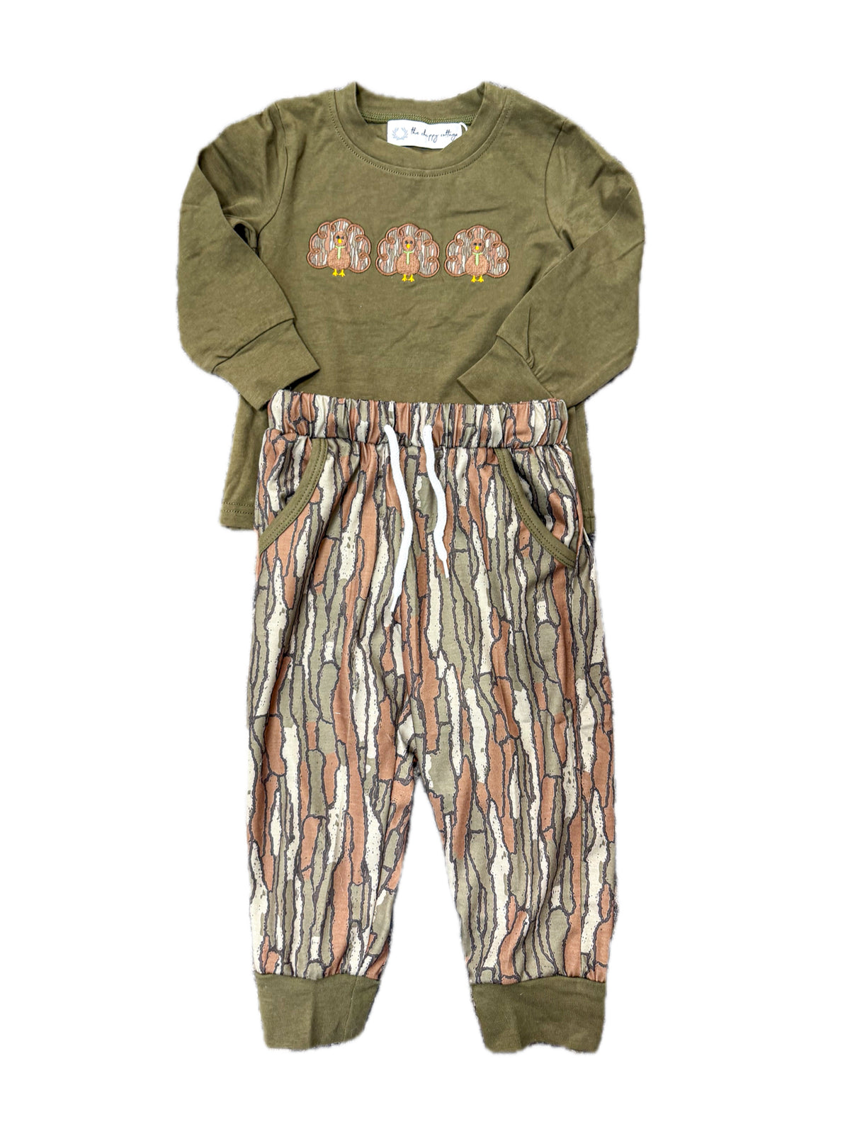 Green Bark Camo Turkey Pant Set