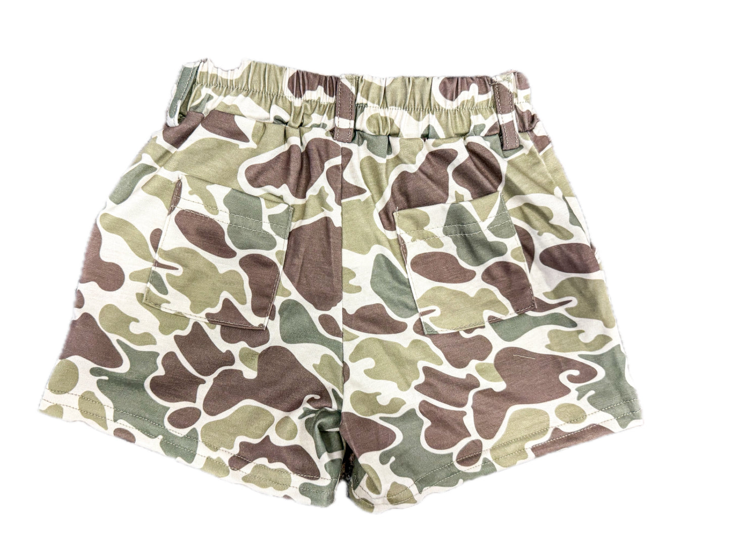 Green Camo Pocket Shorts