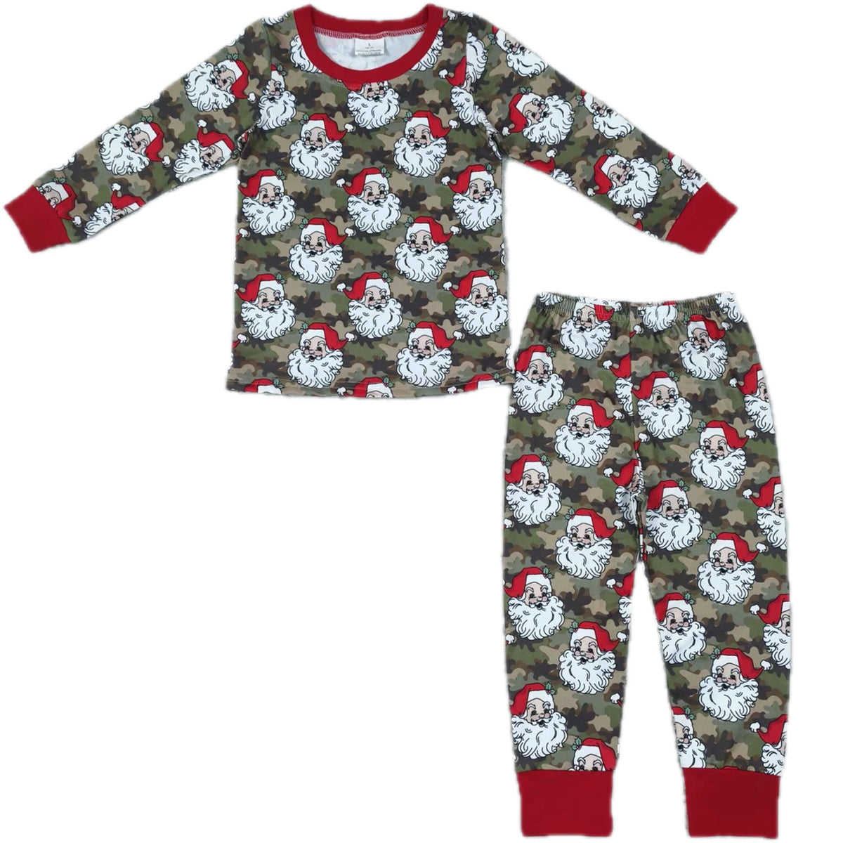 Christmas Camo Santa Bamboo Pjs