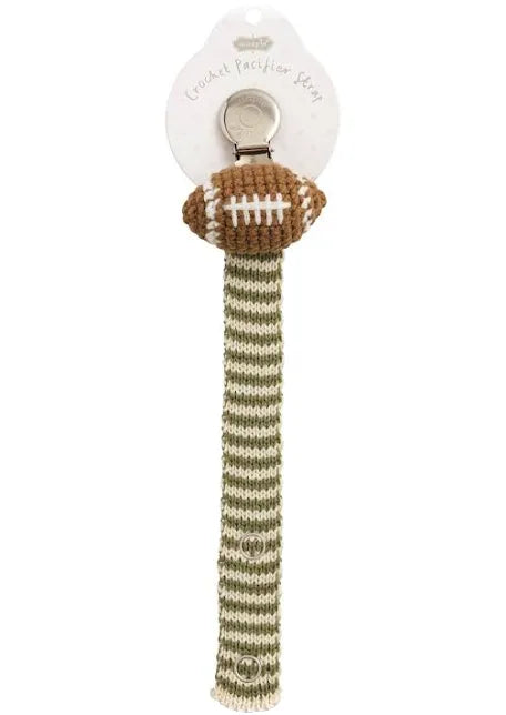 Football Crotchet Paci Strap