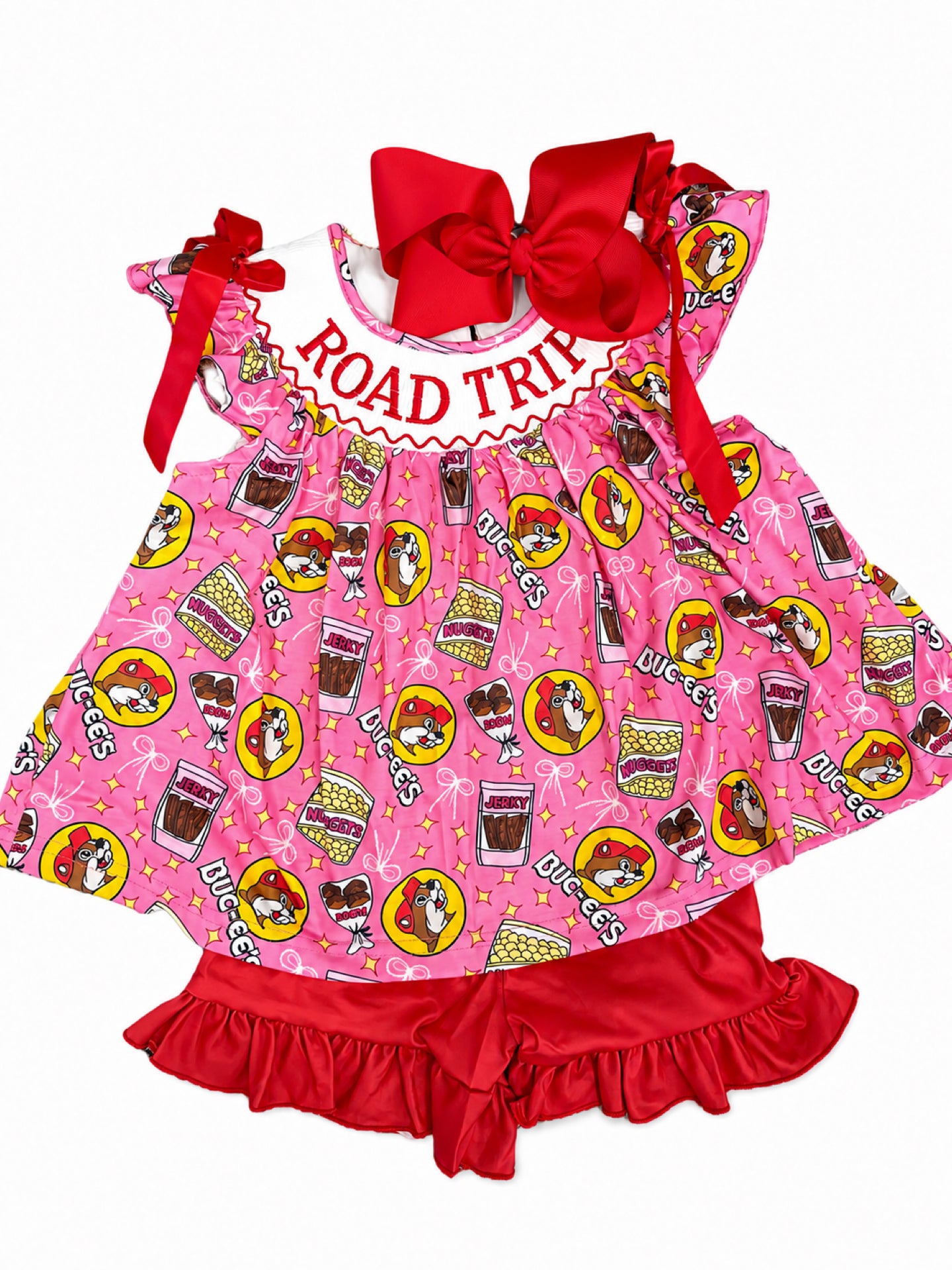 Pink Road Trip Short Set