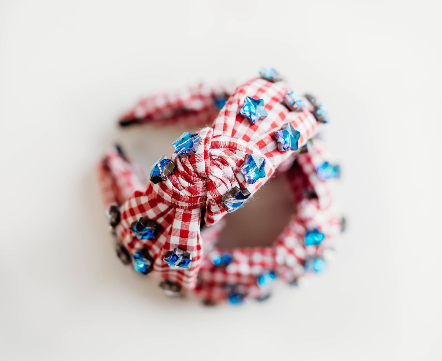 Beaded Headband - Gingham Glory