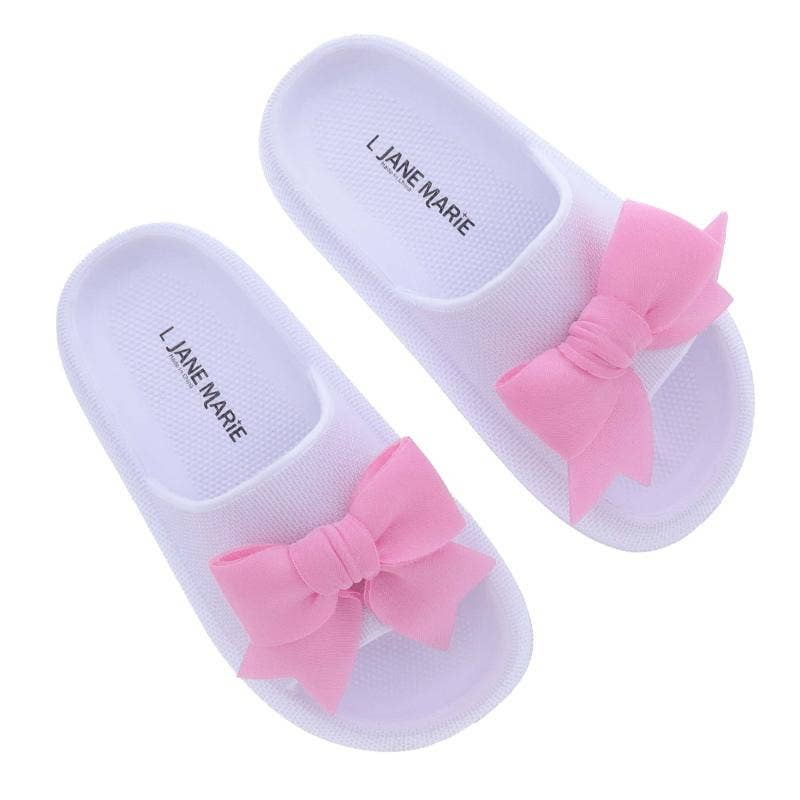 Light Pink Bow Slide
