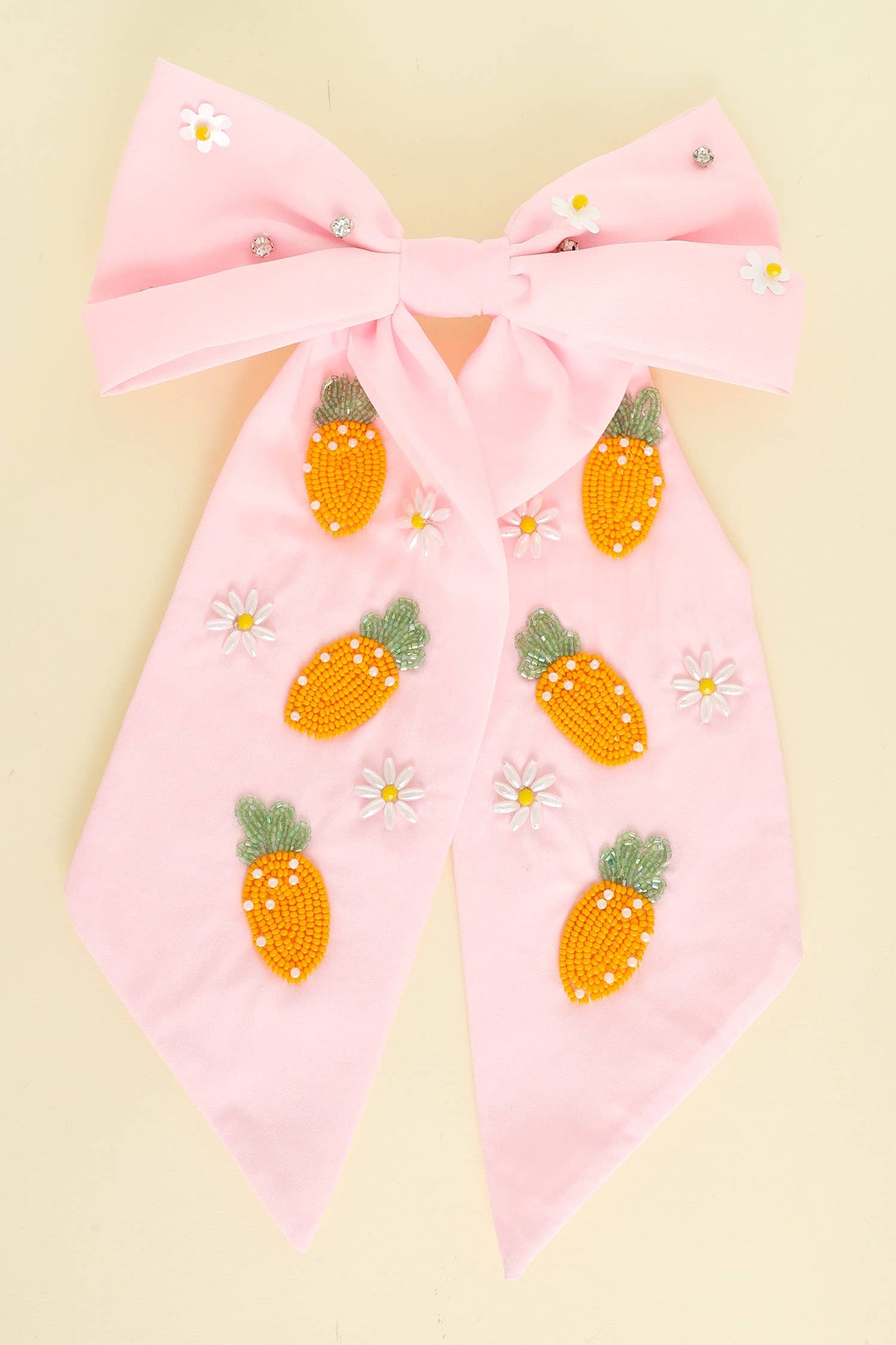 Sequin Carrot Bow