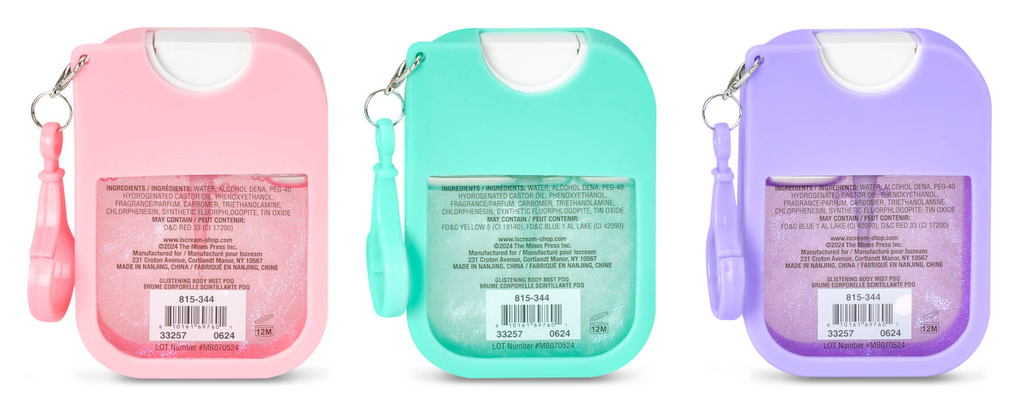 GLISTENING BODY MIST PDQ - 12 MISTS
