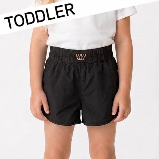 BLACK TODDLER LULU MAC SHORT