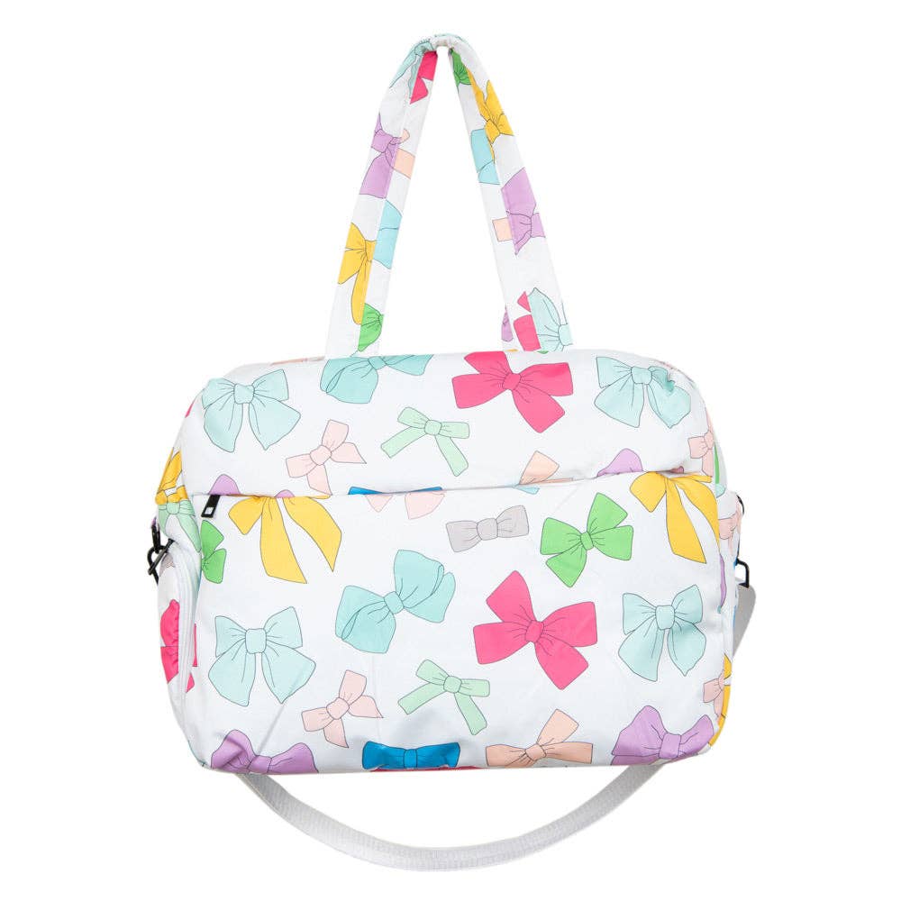 Multicolored Coquette Bows Weekender Duffel