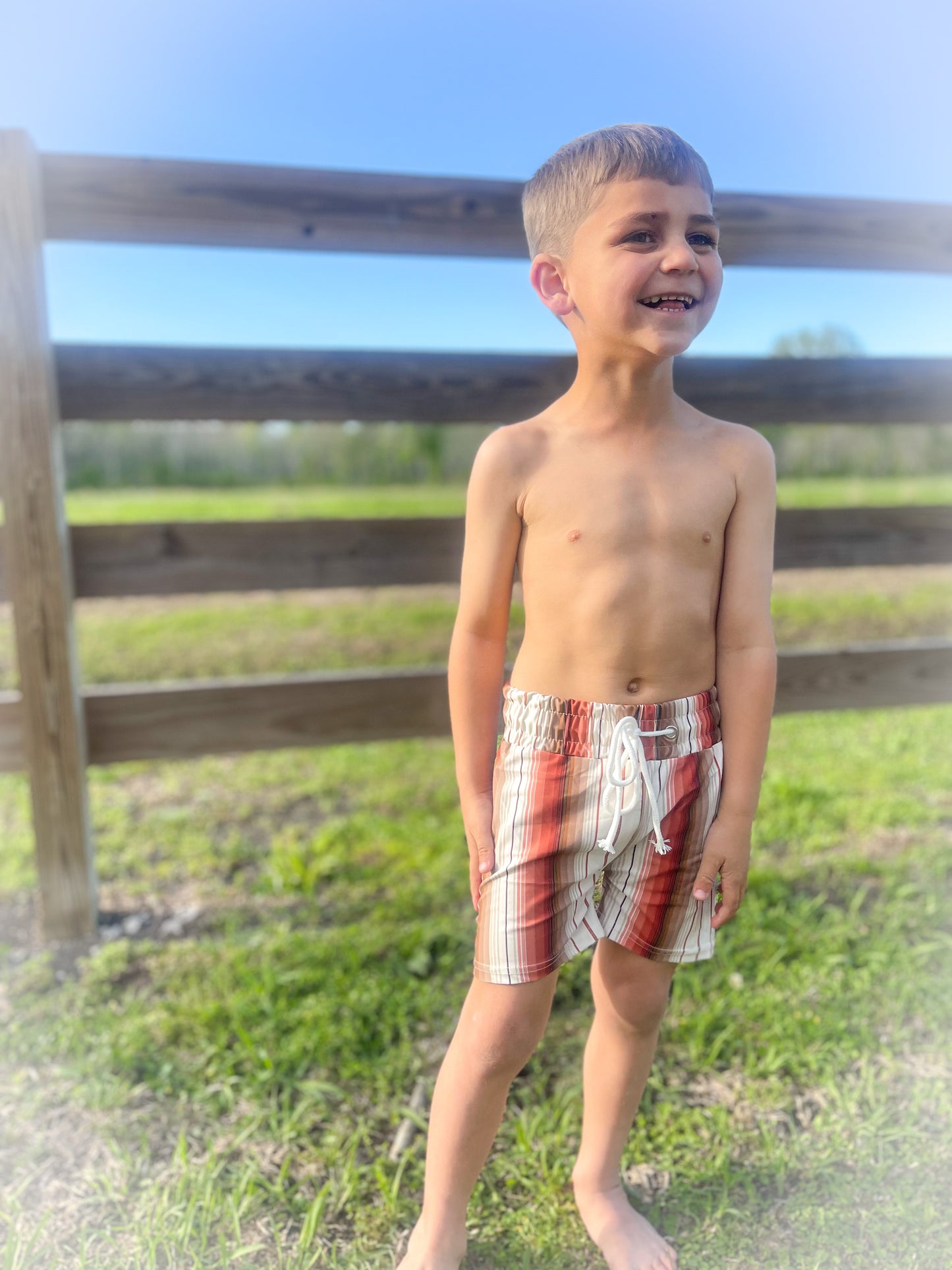 Boy Swim Serape