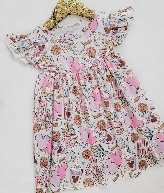Popcorn and Cookies Character Dress