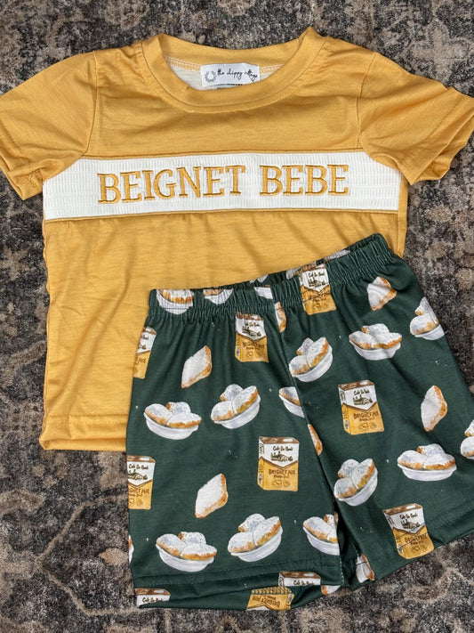 Beignet Bebe Smock Short Set