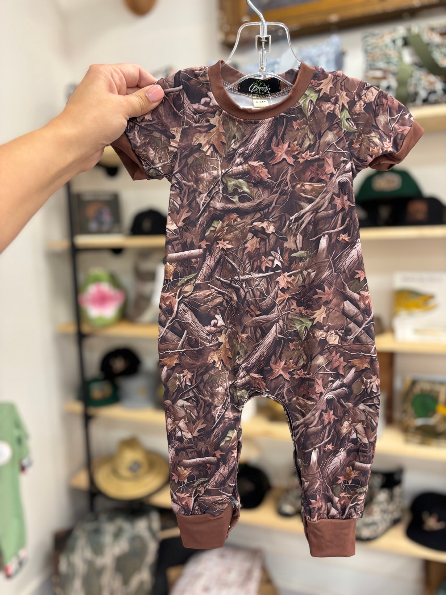Branch Camo Long Romper