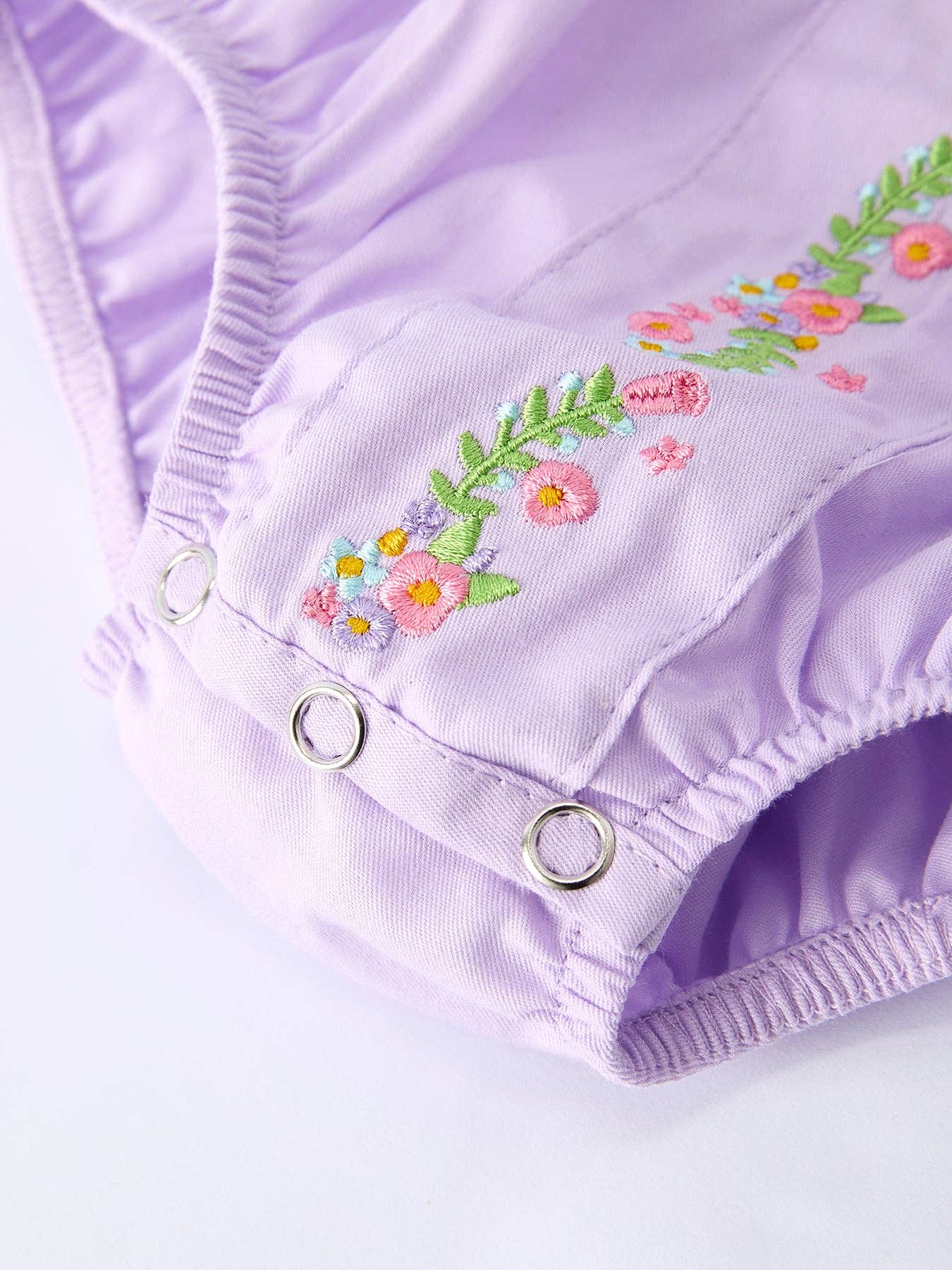 Collared Purple Floral Bubble