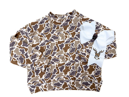 Brown Throwback Mockneck