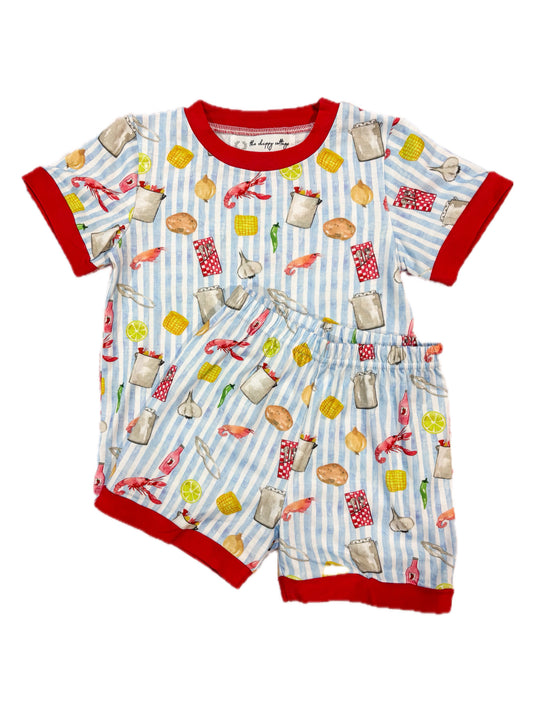Striped Crawfish Boil Set