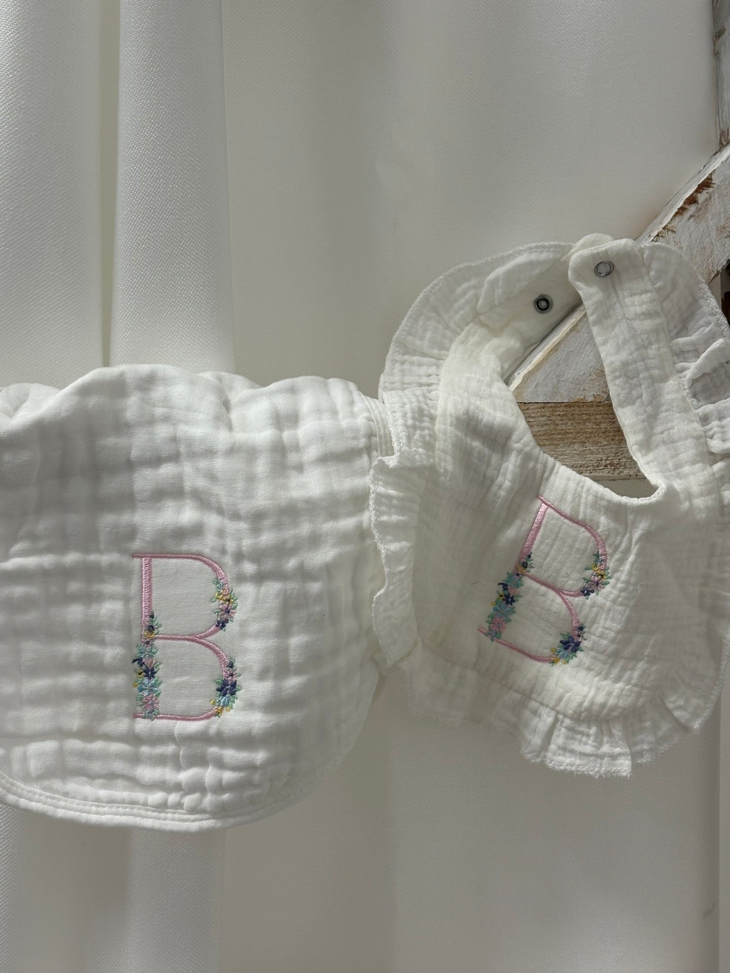Initial Burp Cloth/Bib