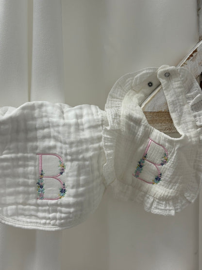 Initial Burp Cloth/Bib