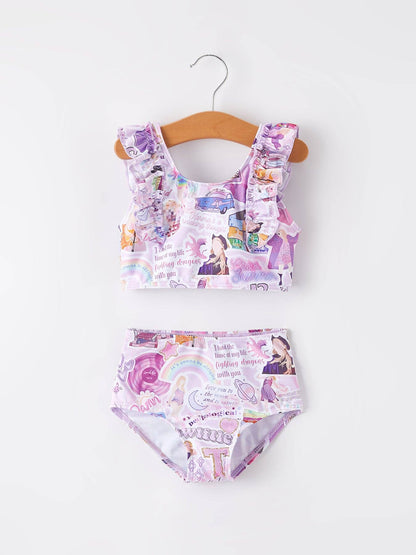 Purple TS Girls Boutique Swimsuit