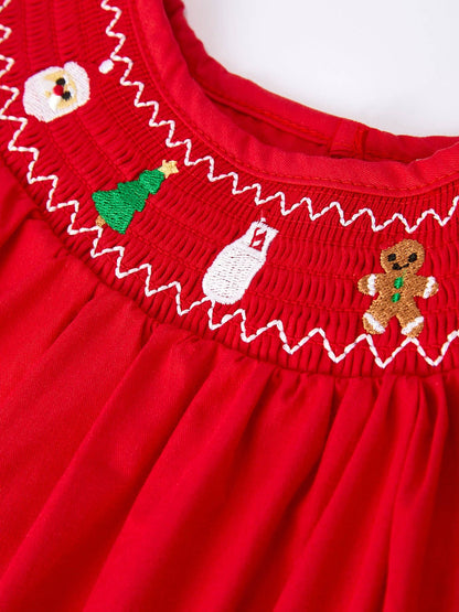 Red Christmas Gingerbread Dress