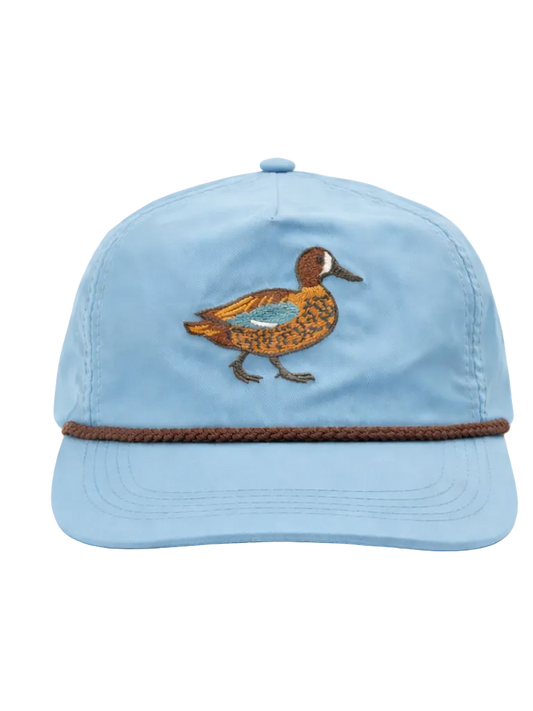 Blue-winged Teal Duck Rope Cap, Sky Blue