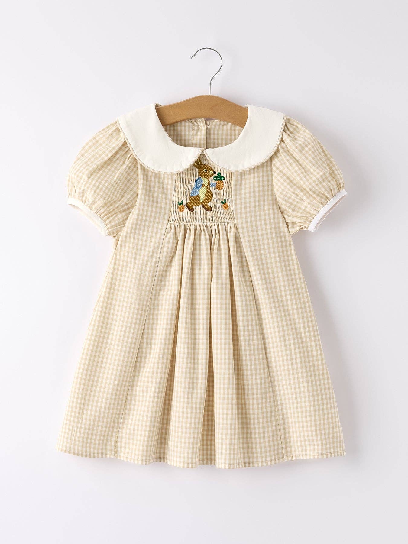 Brown Rabbit Plaid Dress
