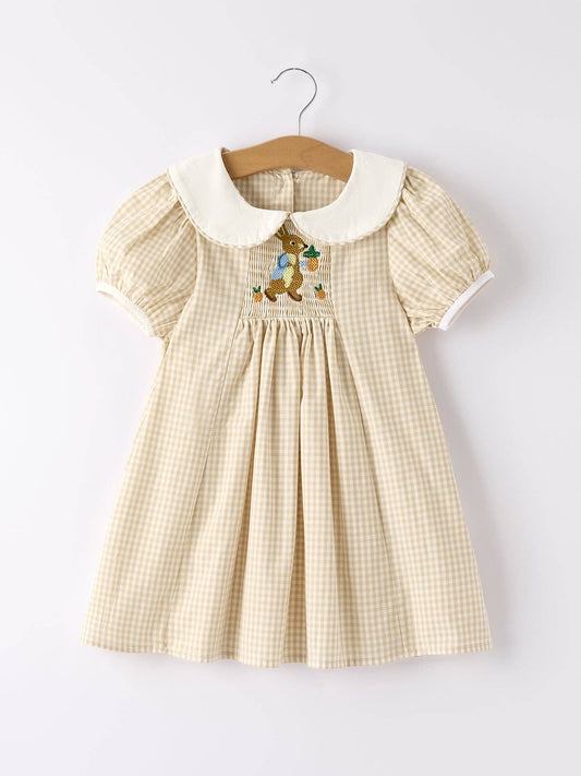 Brown Rabbit Plaid Dress