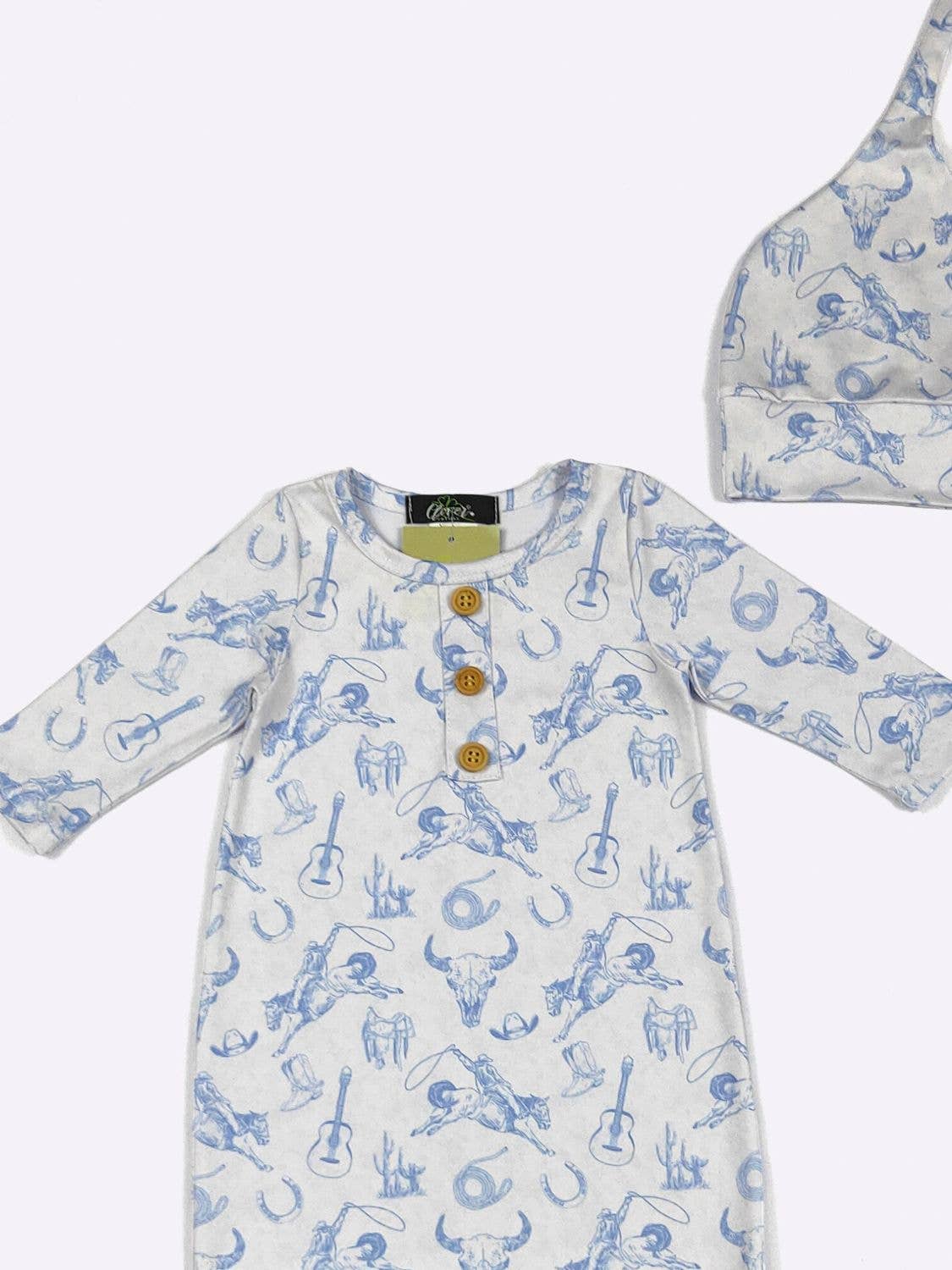 Azul Western Baby Knotted Gown