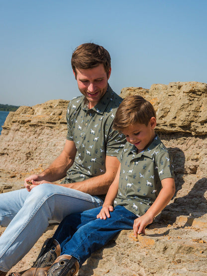 Boys Pond Pups Hunting Dog Performance Hooded Shirt