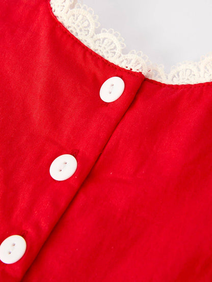 Red Lace Christmas Dress