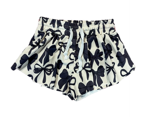 Black Bow Butterfly Shorts