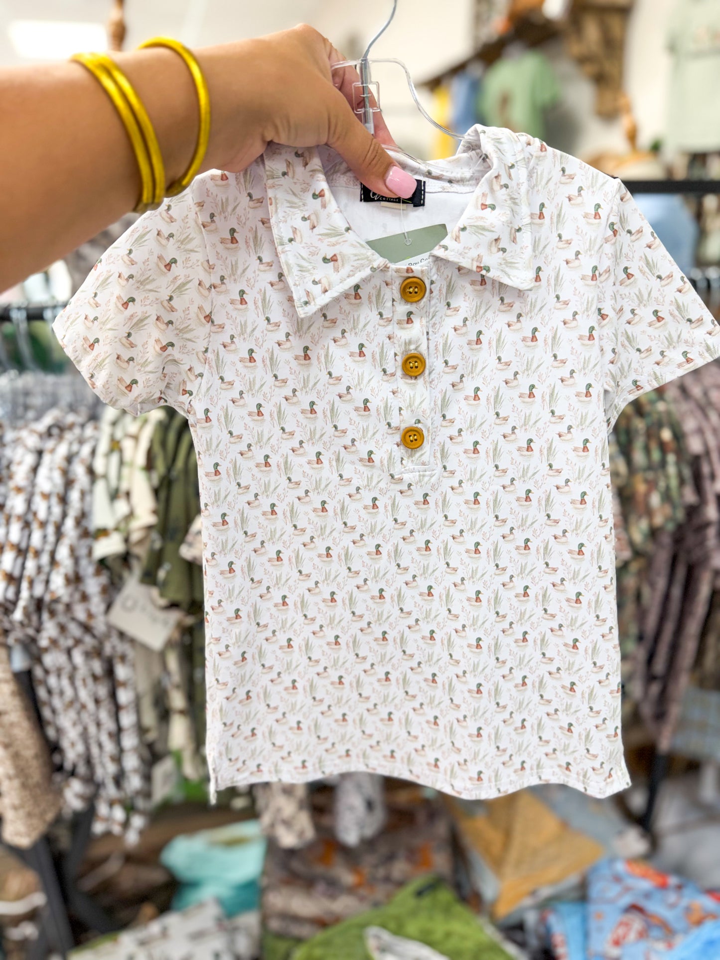 Mallard Pond Boy Collar Shirt