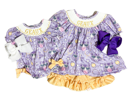 Preppy Geaux Smock