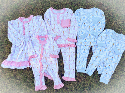 Pink Ruffle Nutcracker Pjs
