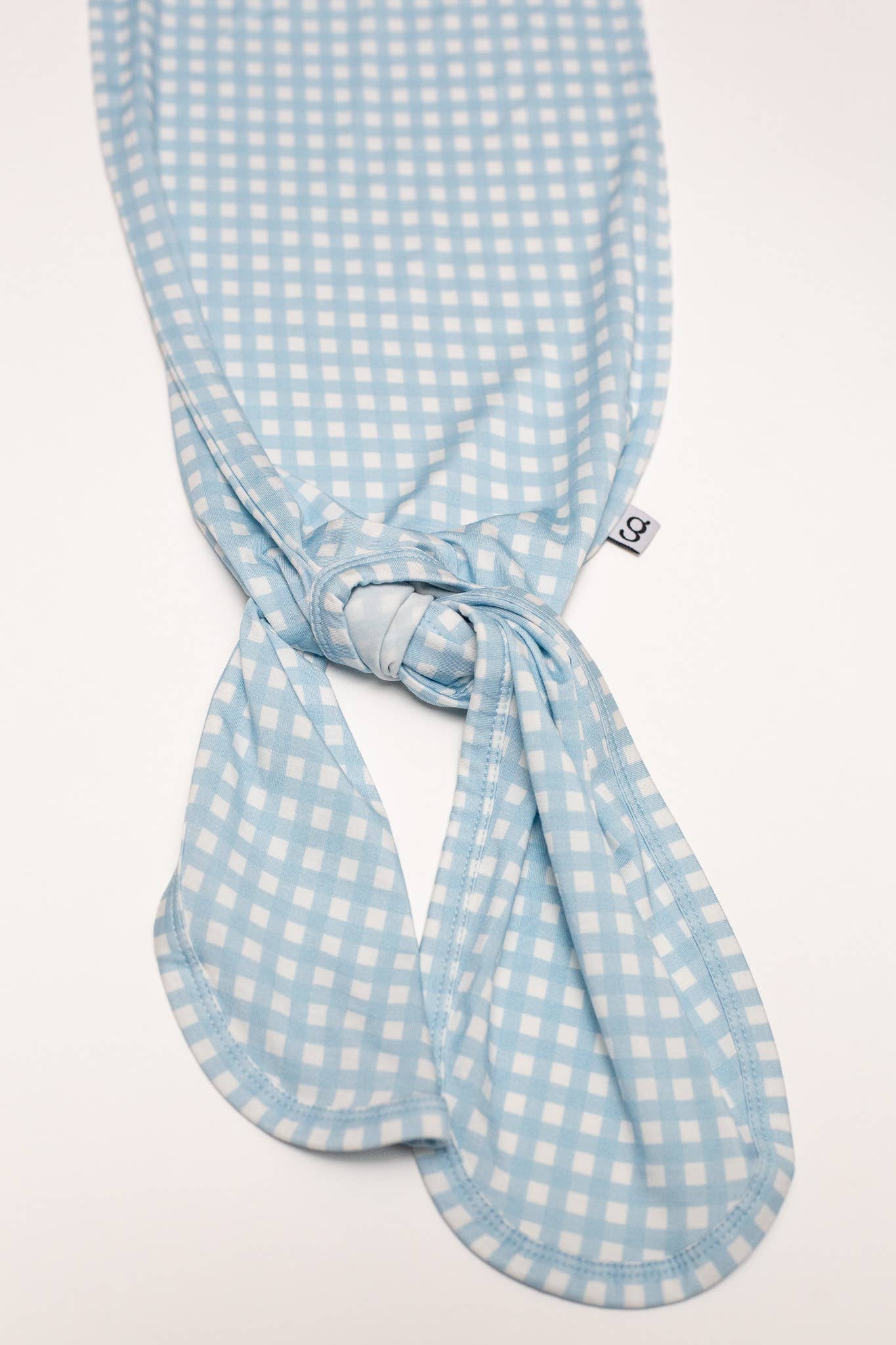 Blue Gingham (Spring/Easter) Knotted Infant Gown