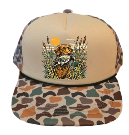 Toddler Kids Fieldstone  Camo Trucker Hat