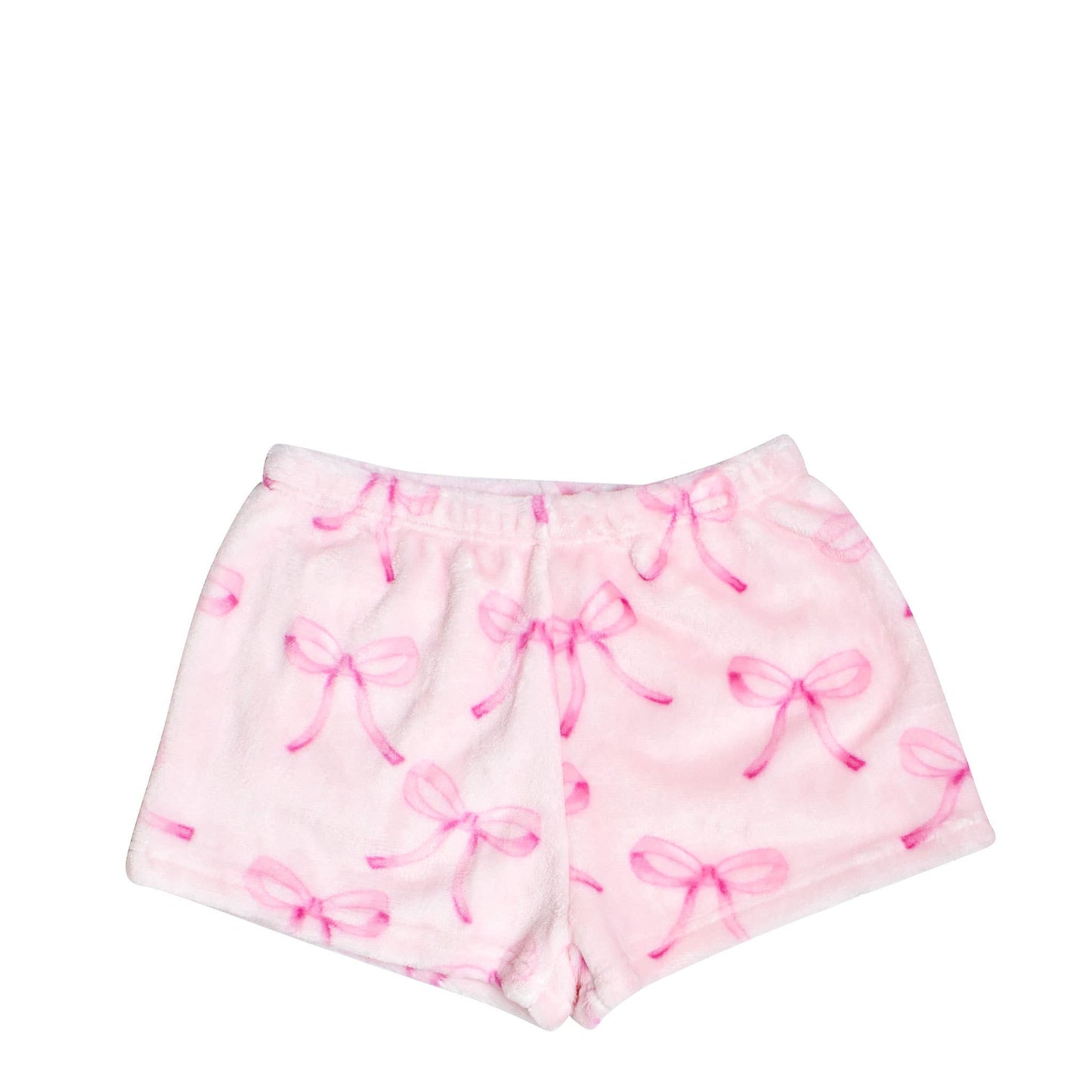 Orchid Floral Bow Cozy Shorts