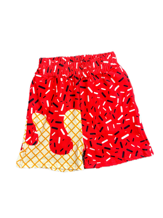 Red Drip Shorts