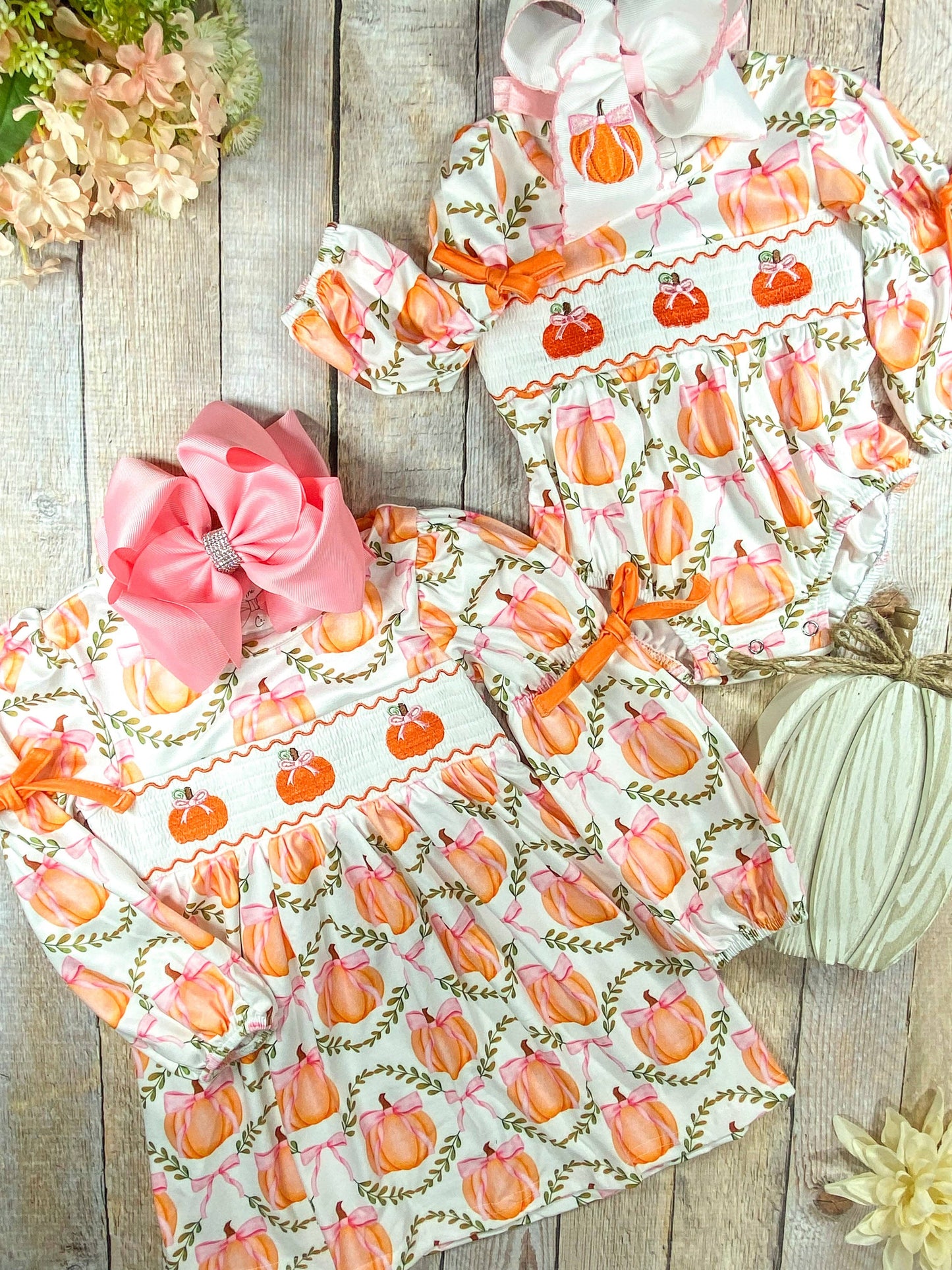 Coquette Pumpkins Infant Romper