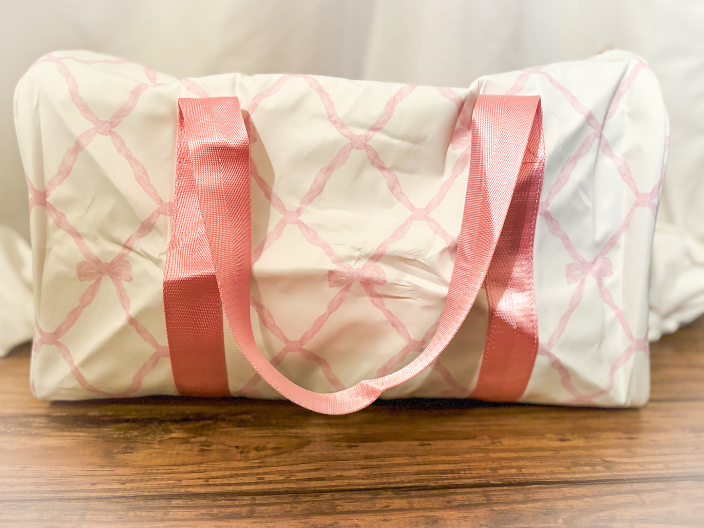 Pink Bow Duffle