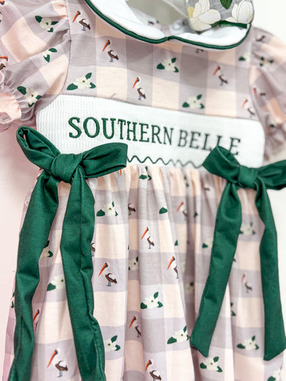 Southern Belle Magnolia Smock Dress