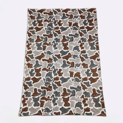 Distressed Camo Blanket